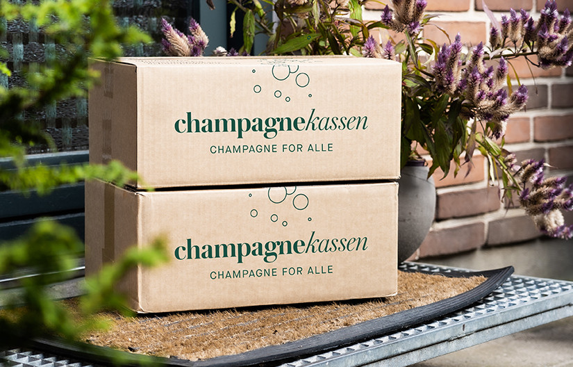 Champagnekassen – Et abonnement med en boblende visuel identitet